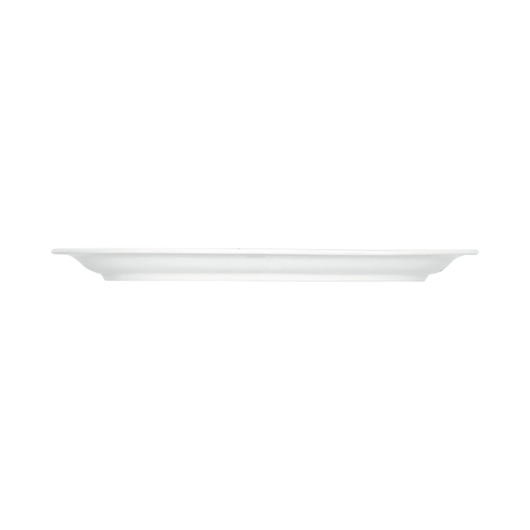 Platte oval mit Fahne 289 x 187 mm