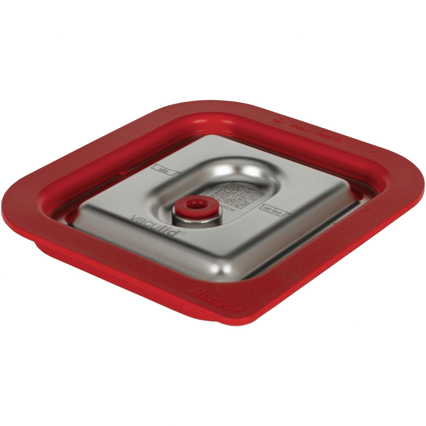 GN-Deckel GN 1/6 vaculid mit  roter Silikondichtung