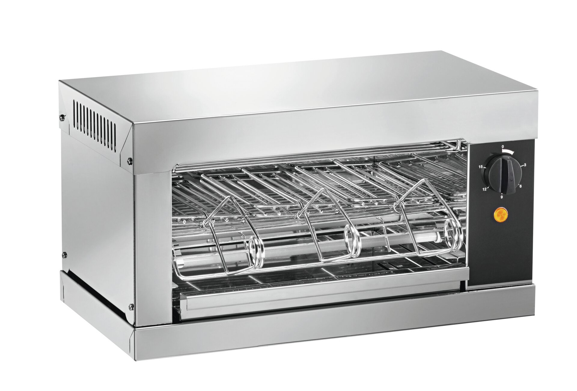 Toaster mit Timer 1 Heizebene 440 x 240 x 250 mm