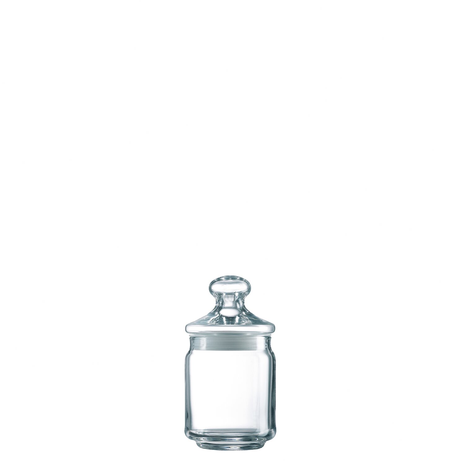 Dose mit Deckel 0,28 l transparent