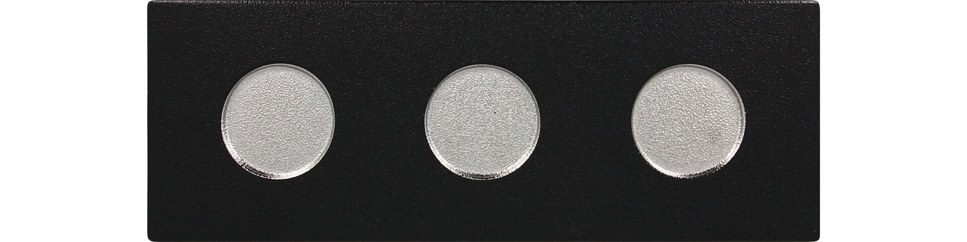 Platte rechteckig für 3 Tassen o. Henkel 300 x 110 mm silver