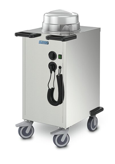 Tellerstapler beheizt Edelstahl bis 61 Teller max. ø 270 bis 330 mm