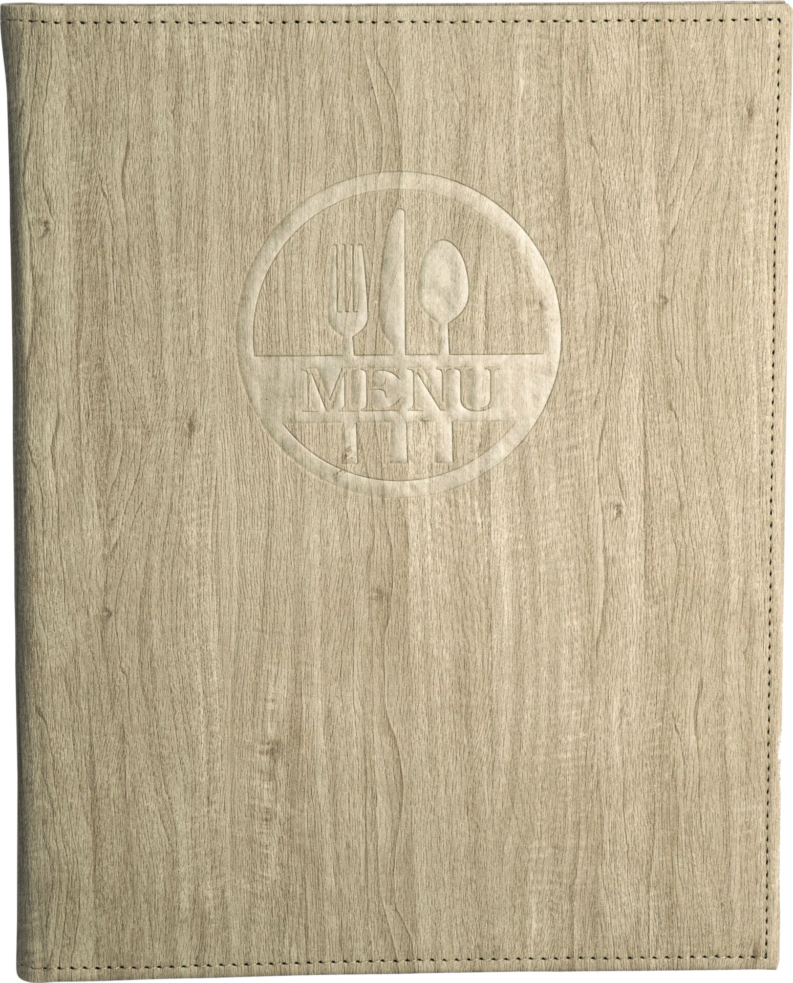Speisekarte A4 "Madera" sand Madera