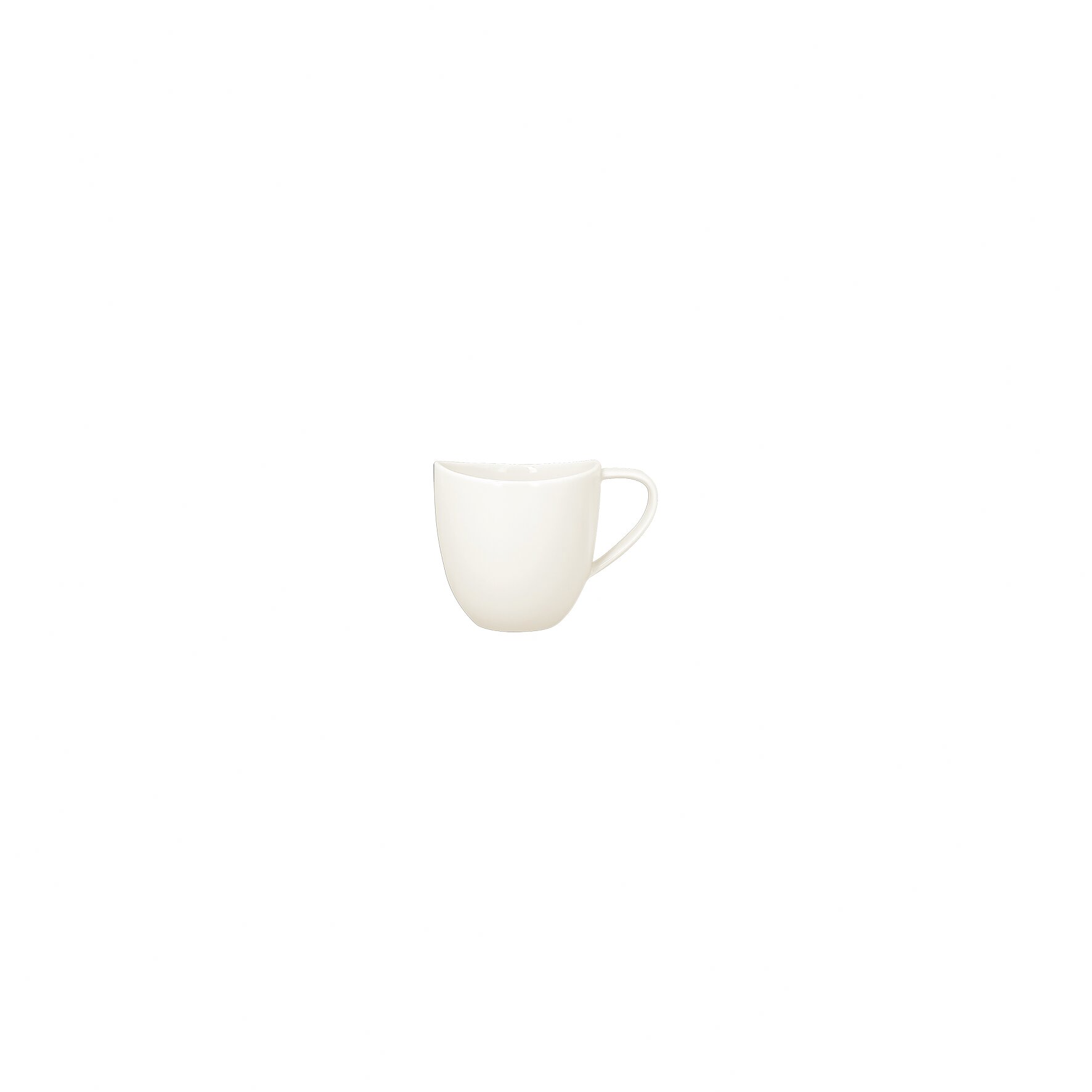 Kaffeetasse swirls 0,15 l plain-white
