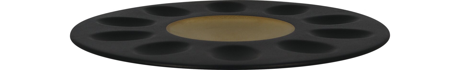 Teller mit 10 Flächen 300 mm gold