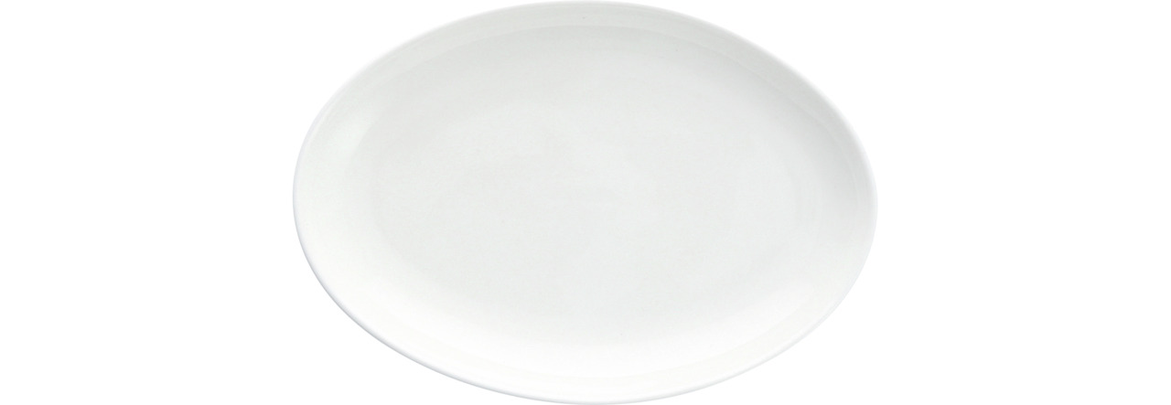 Coupeplatte oval 200 x 140 mm weiß Purio