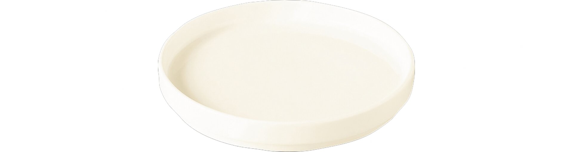 Teller flach ohne Rand 200 mm creme auch als Deckel für Teller tief NODP20