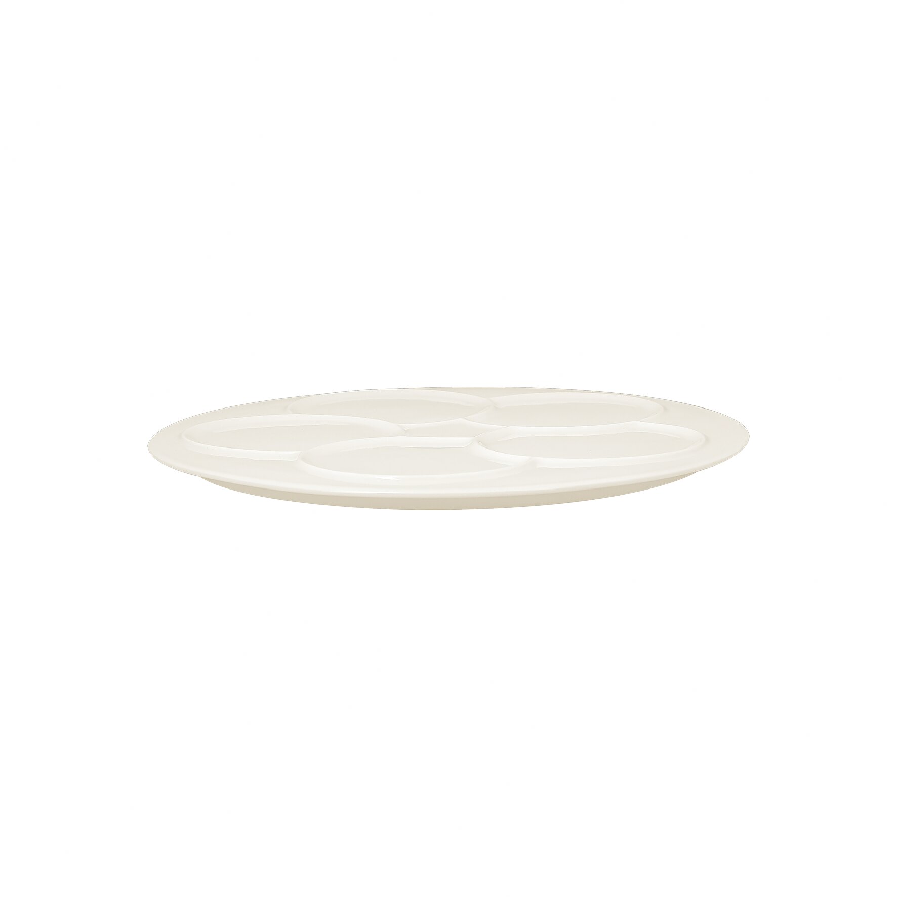 Teller rund mit 5 Zonen create 300 mm plain-white