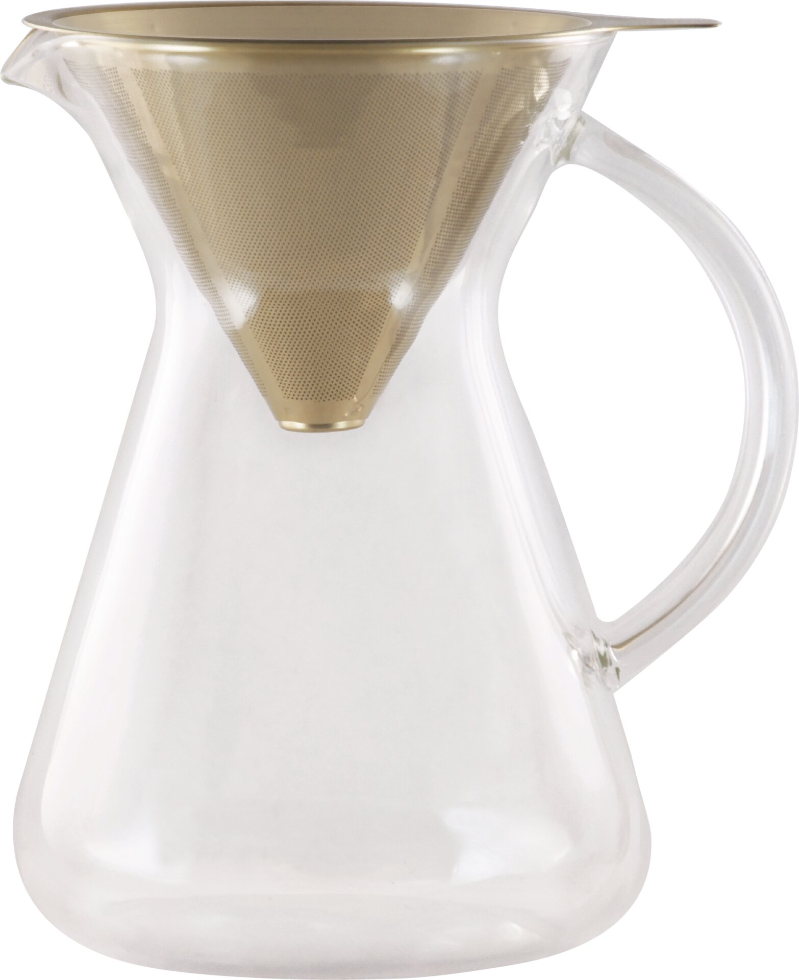 Slow Coffee Maker 120 mm / 0,60 l gold Flow & Serve
