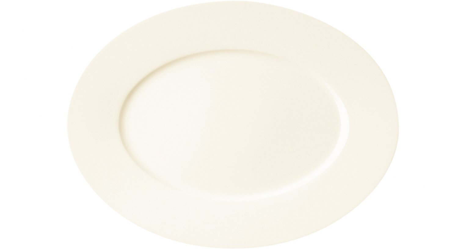 Platte oval 340 x 255 mm creme Fine Dine