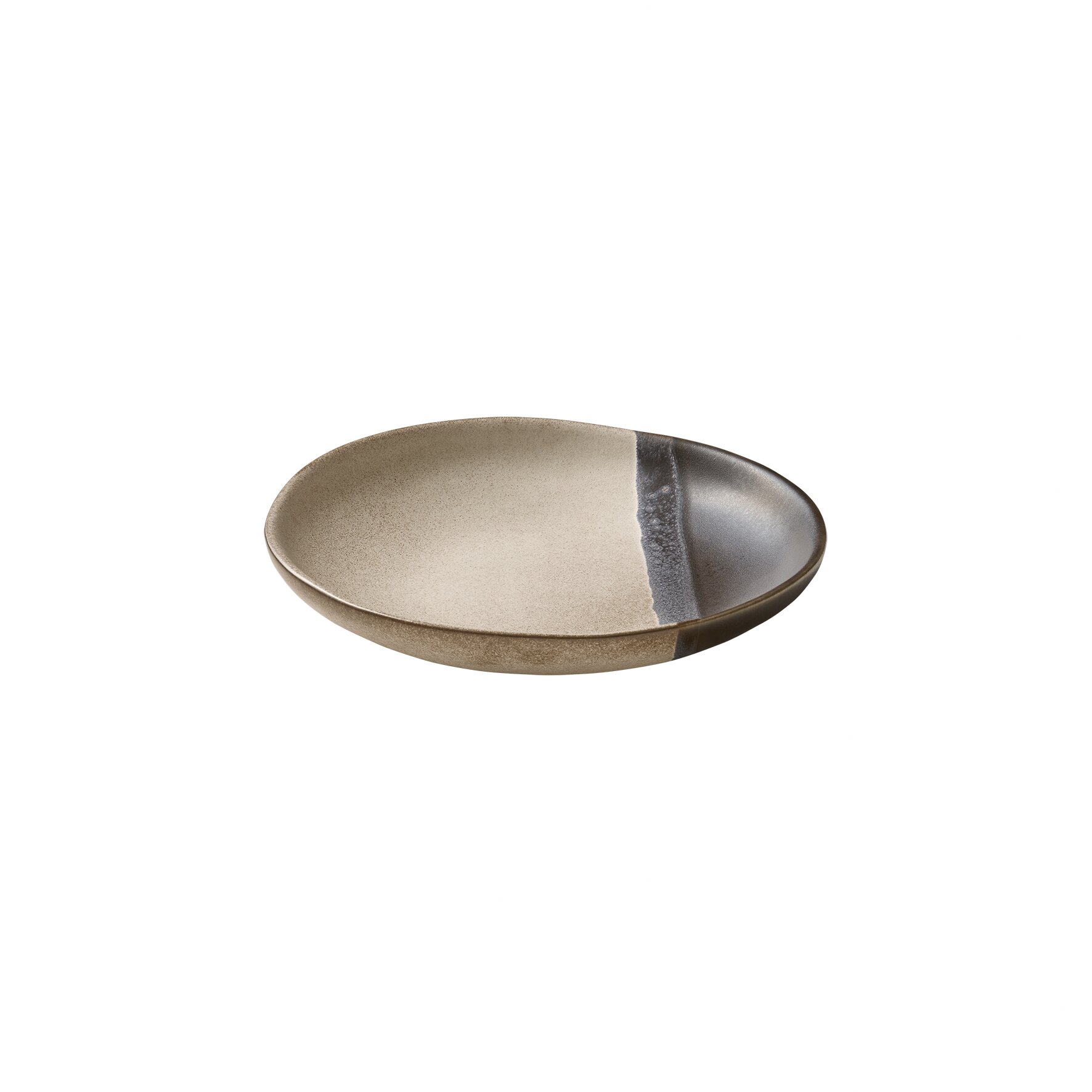 Coupteller flach rund 150 mm schwarz Spot On