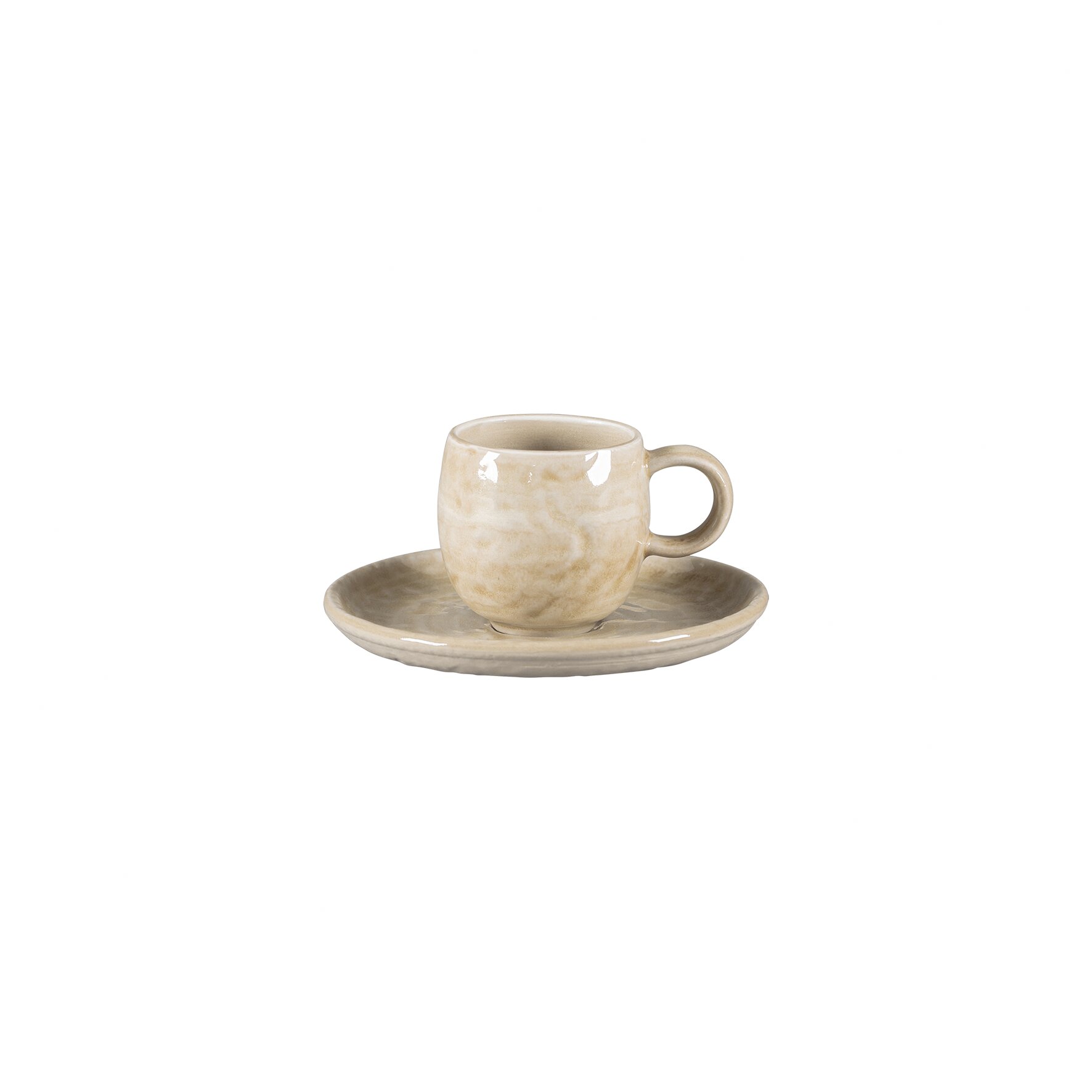Untertasse rund 130 mm Vanilla beige Krush Vanilla Beige