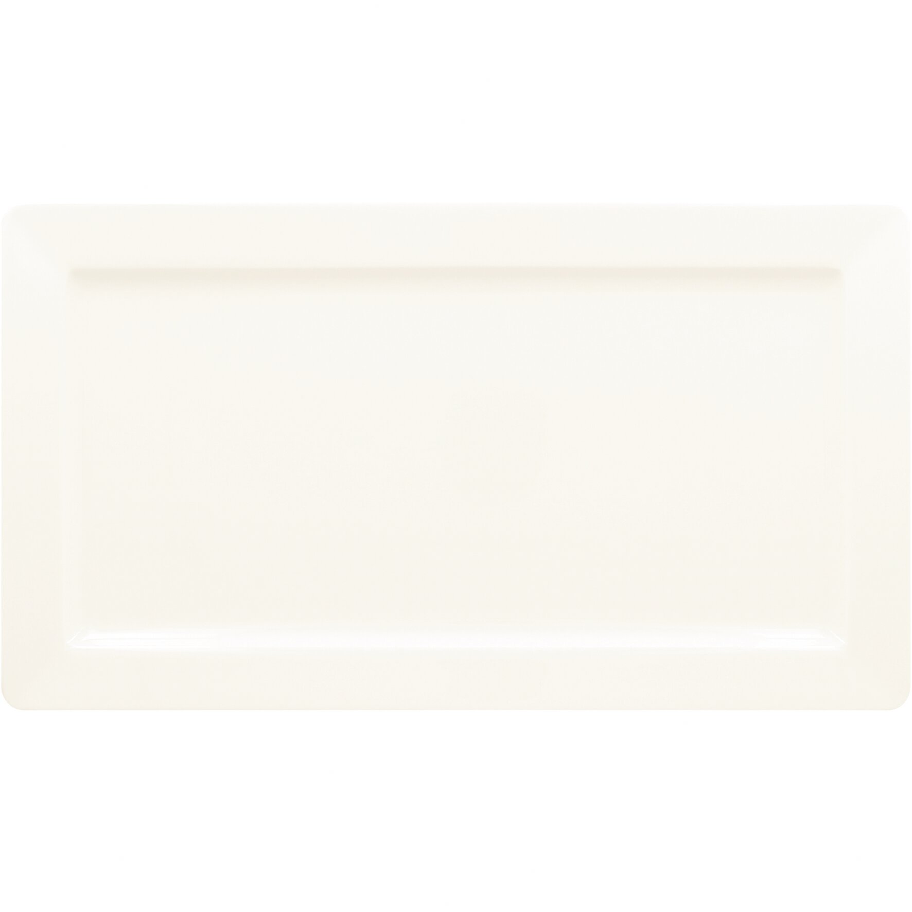 Teller rechteckig 380 x 210 mm Ivoris weiß Core