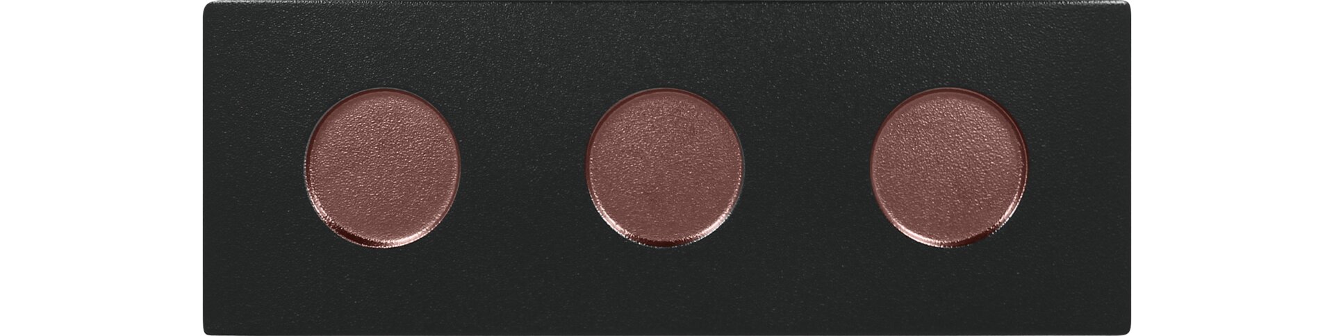 Platte rechteckig für 3 Tassen o. Henkel 300 x 110 mm bronze