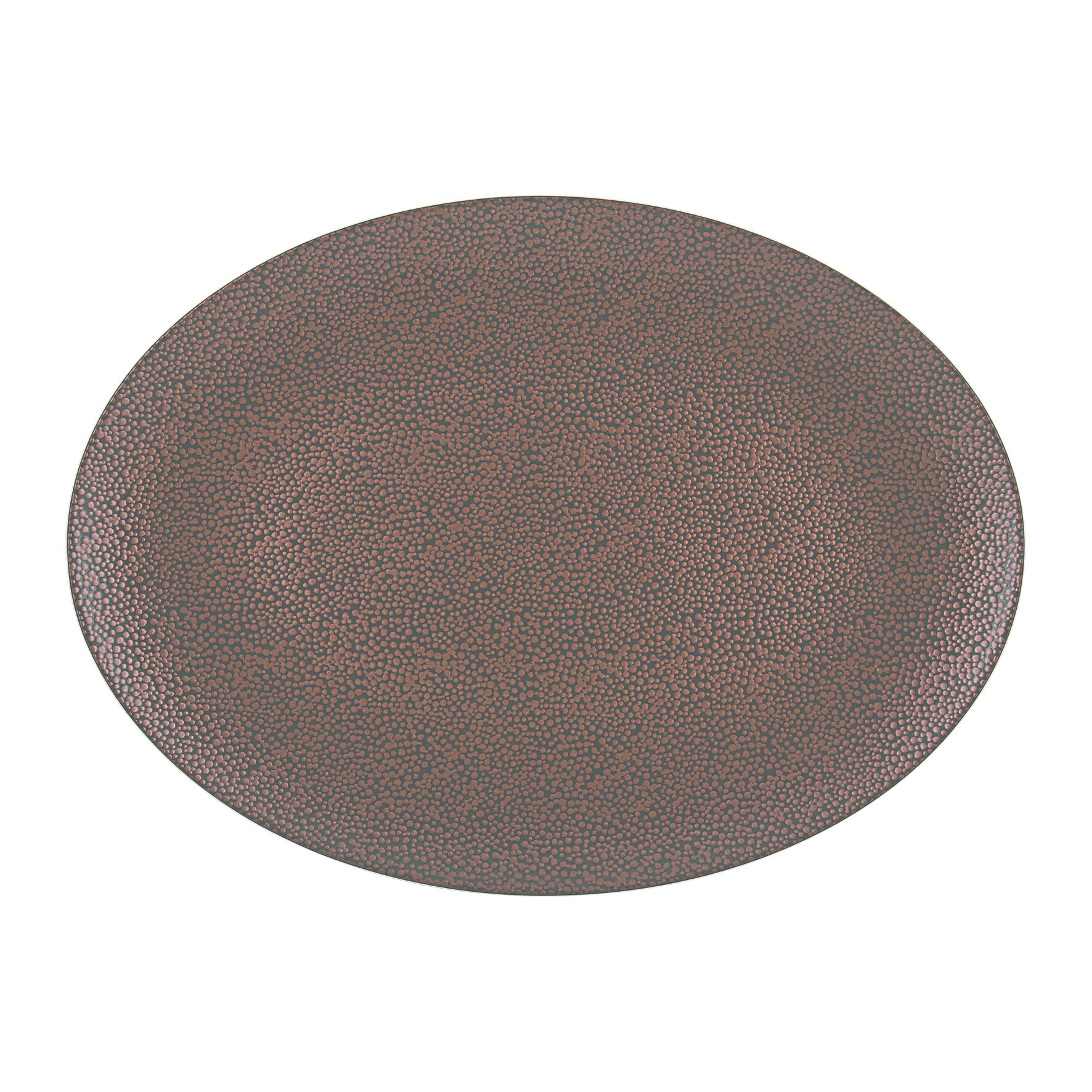 Coupplatte oval 370 x 272 mm metallic copper