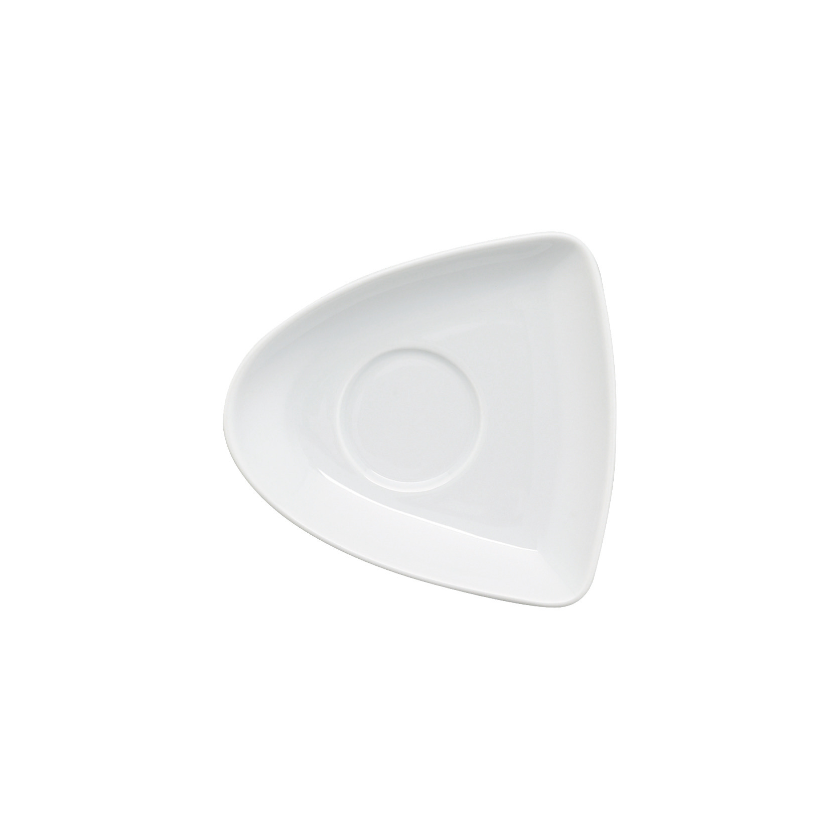 Untertasse asymmetrisch 120 x 115 mm für 0,09 l Tasse