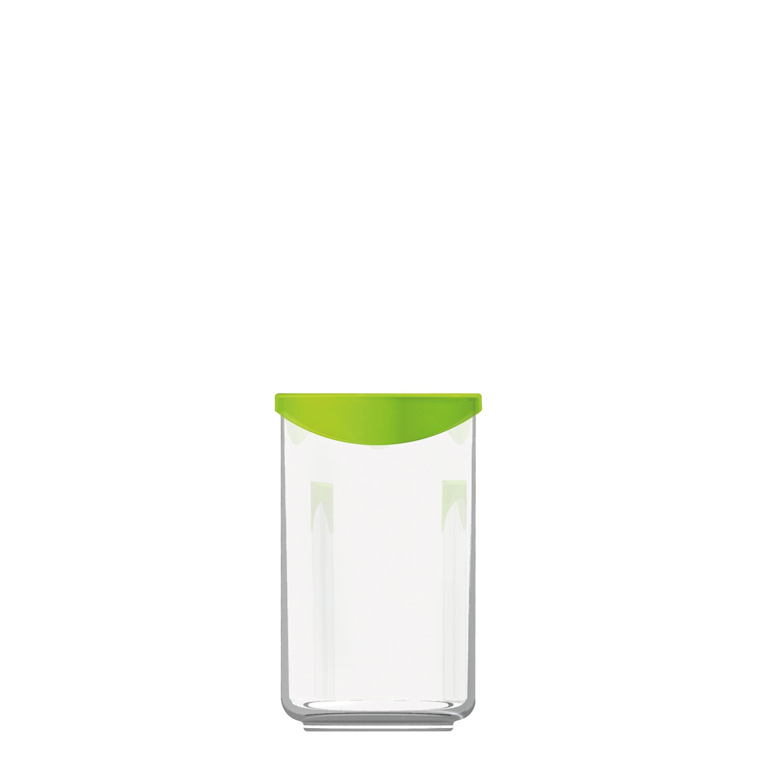 Dose Jar 99 mm / 1,10 l transparent mit grünem PP Deckel Keep´n