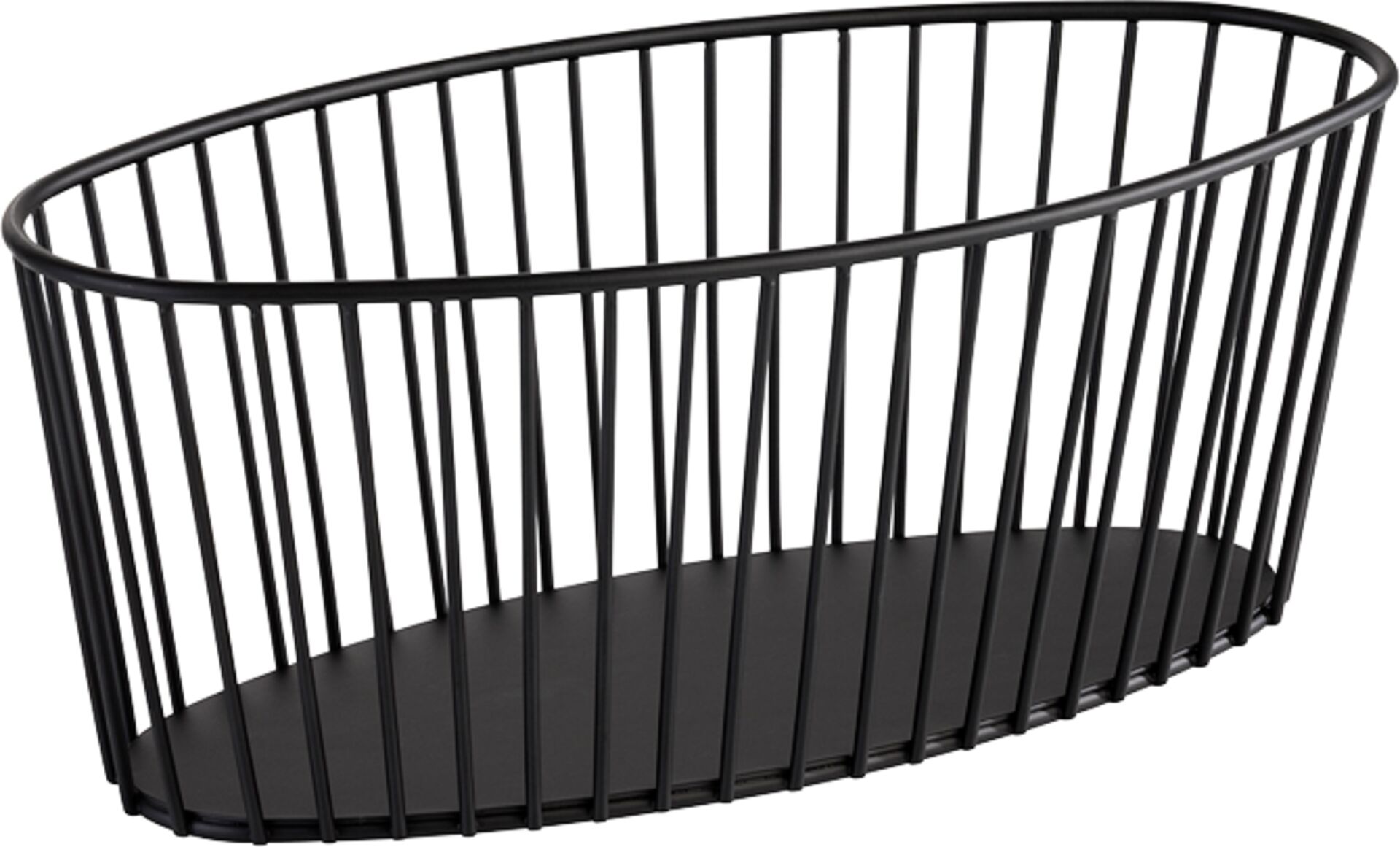 Korb "Urban" Metall schwarz L: 30 x B: 14 x H: 12 cm