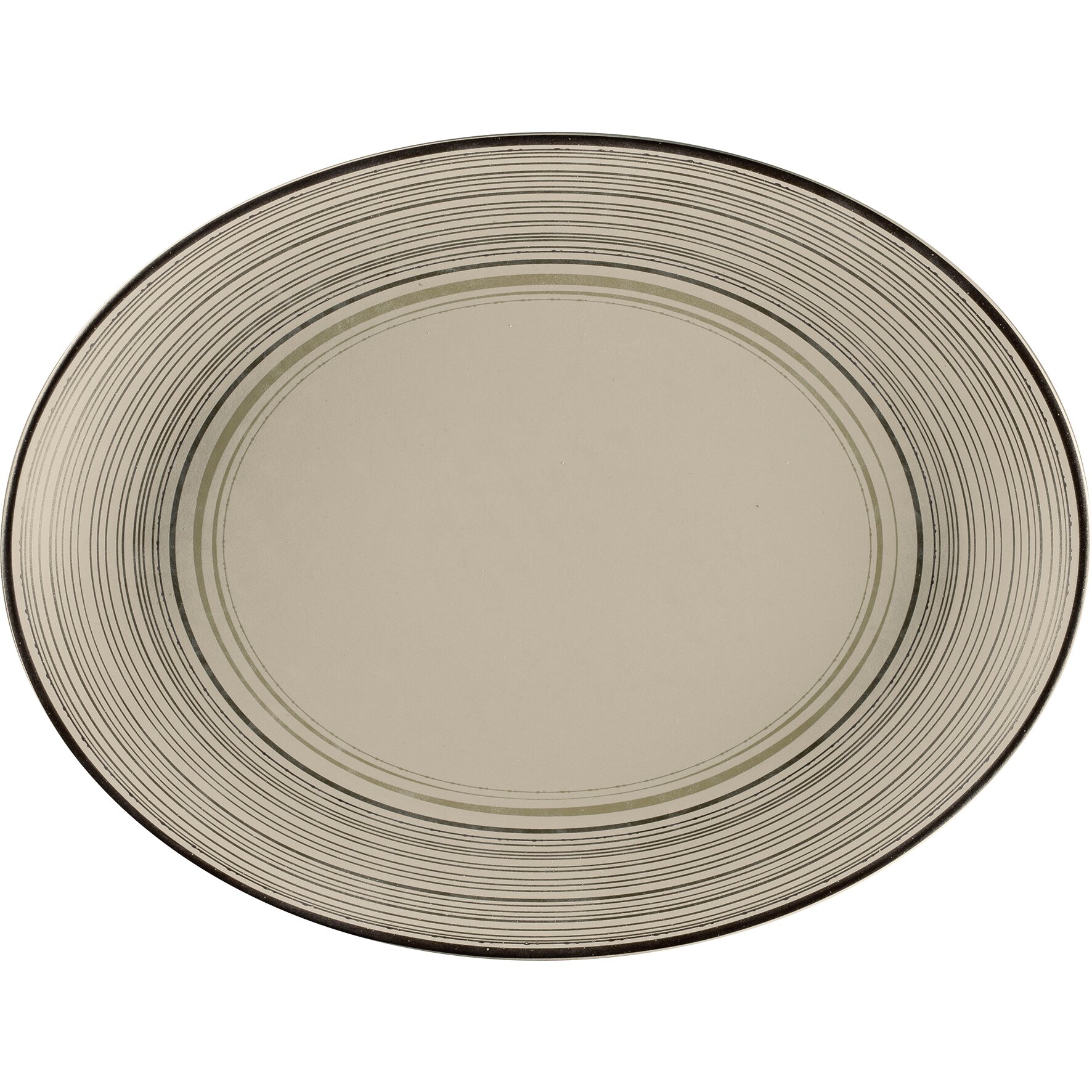 Platte oval 360 x 270 x 35 mm Argila Larissa