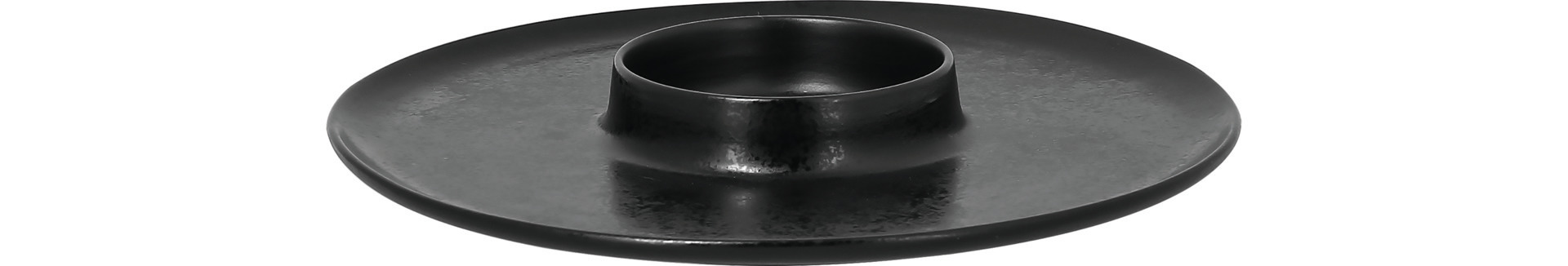 Teller rund mit Mittelteil tief chill 260 mm schwarz