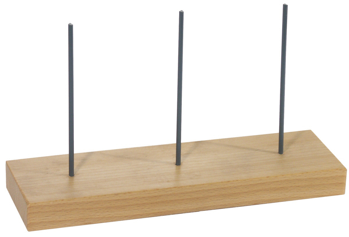 Bonspieß 195 x 60 x 110 mm mit Holzfuß / Drahtanzahl 3