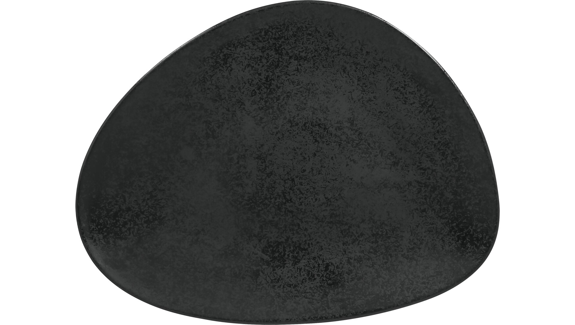 Teller flach shaped 330 x 250 mm schwarz