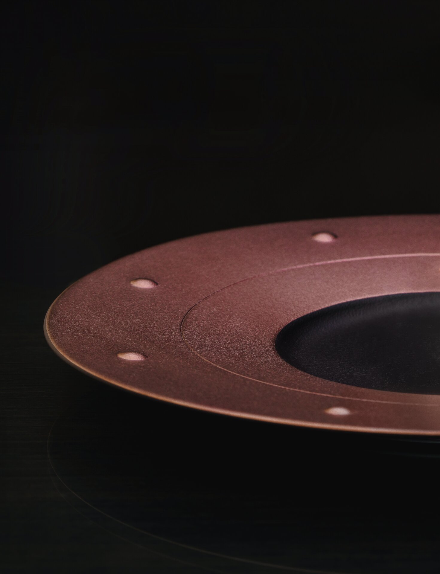 Teller Queen 310 mm black-bronze