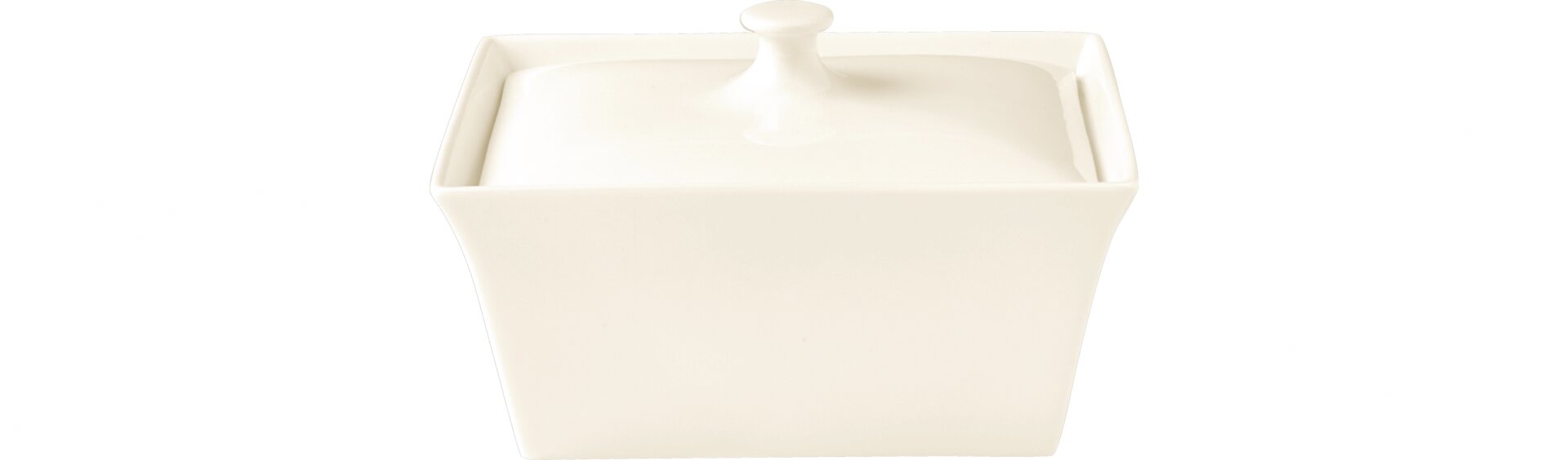 Terrine rechteckig mit Deckel 195 x 154 x 116 mm / 1,04 l crème