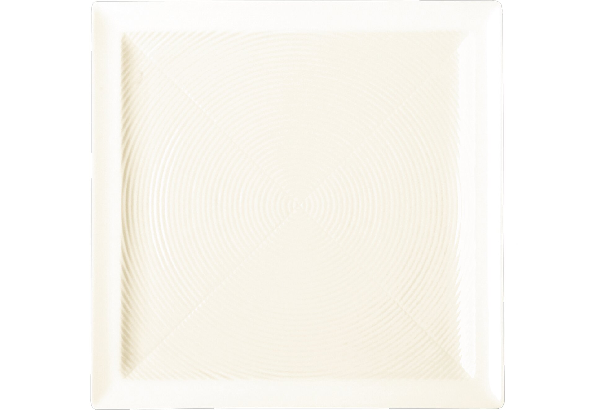 Teller flach quadratisch 300 x 300 mm crème