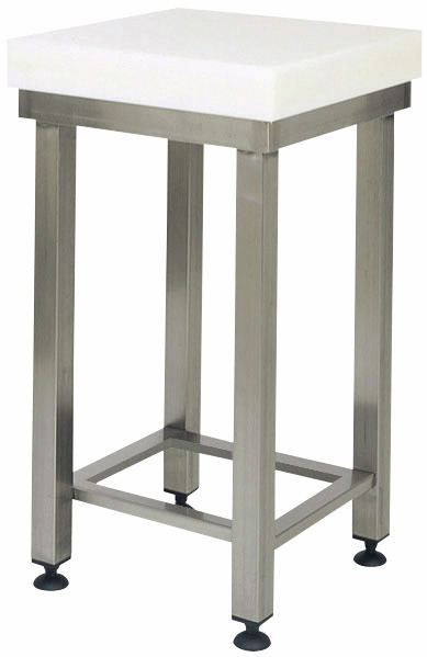 Hackblock Polyethylen mit Untergestell 700 x 500 x 880 mm