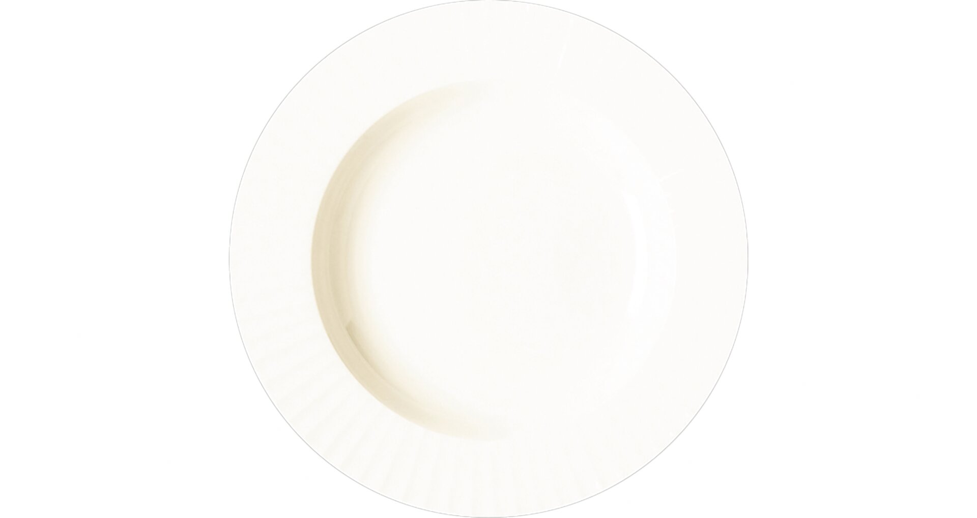 Teller tief 230 mm crème