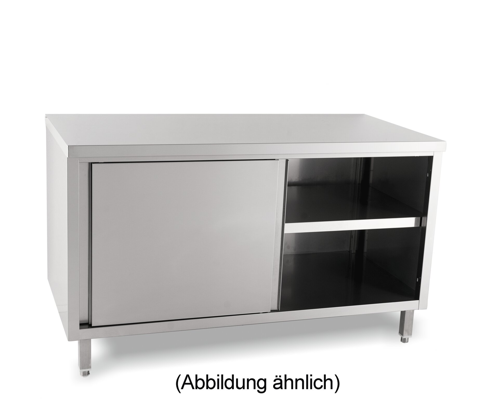 Durchreicheschrank mit Schiebetüren ohne Aufkantung 1200 x 700 x 850 mm