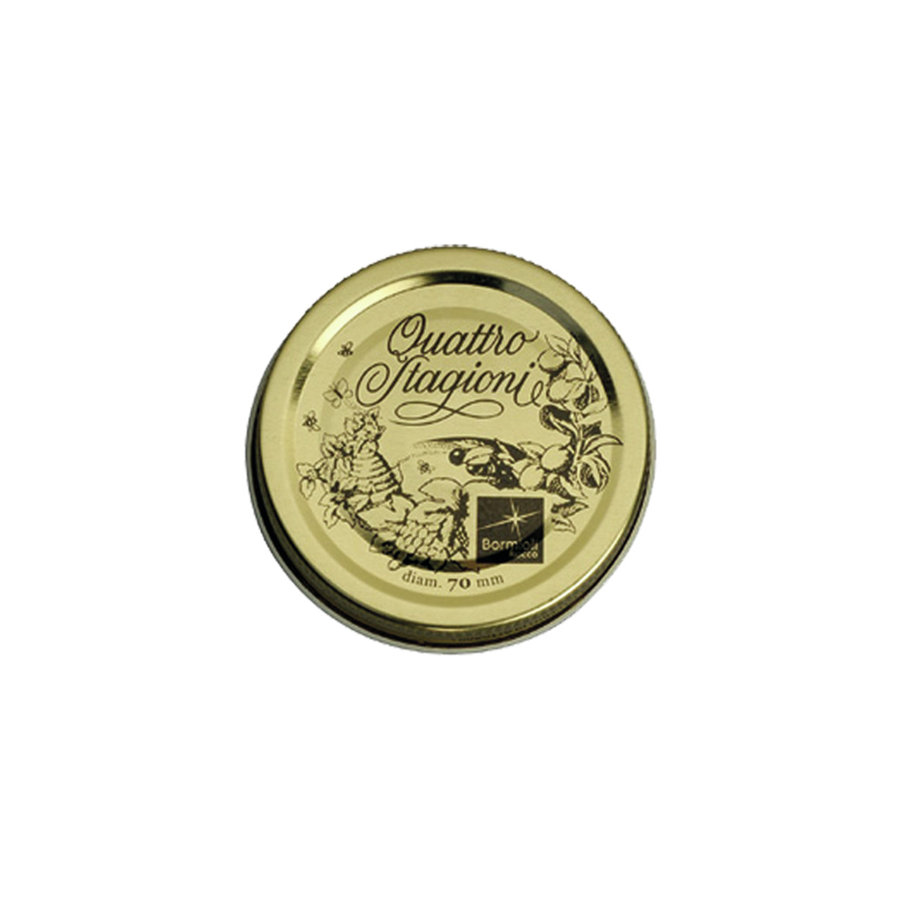 Metallschraubdeckel 70 mm für Henkeldose Quattro Stagioni