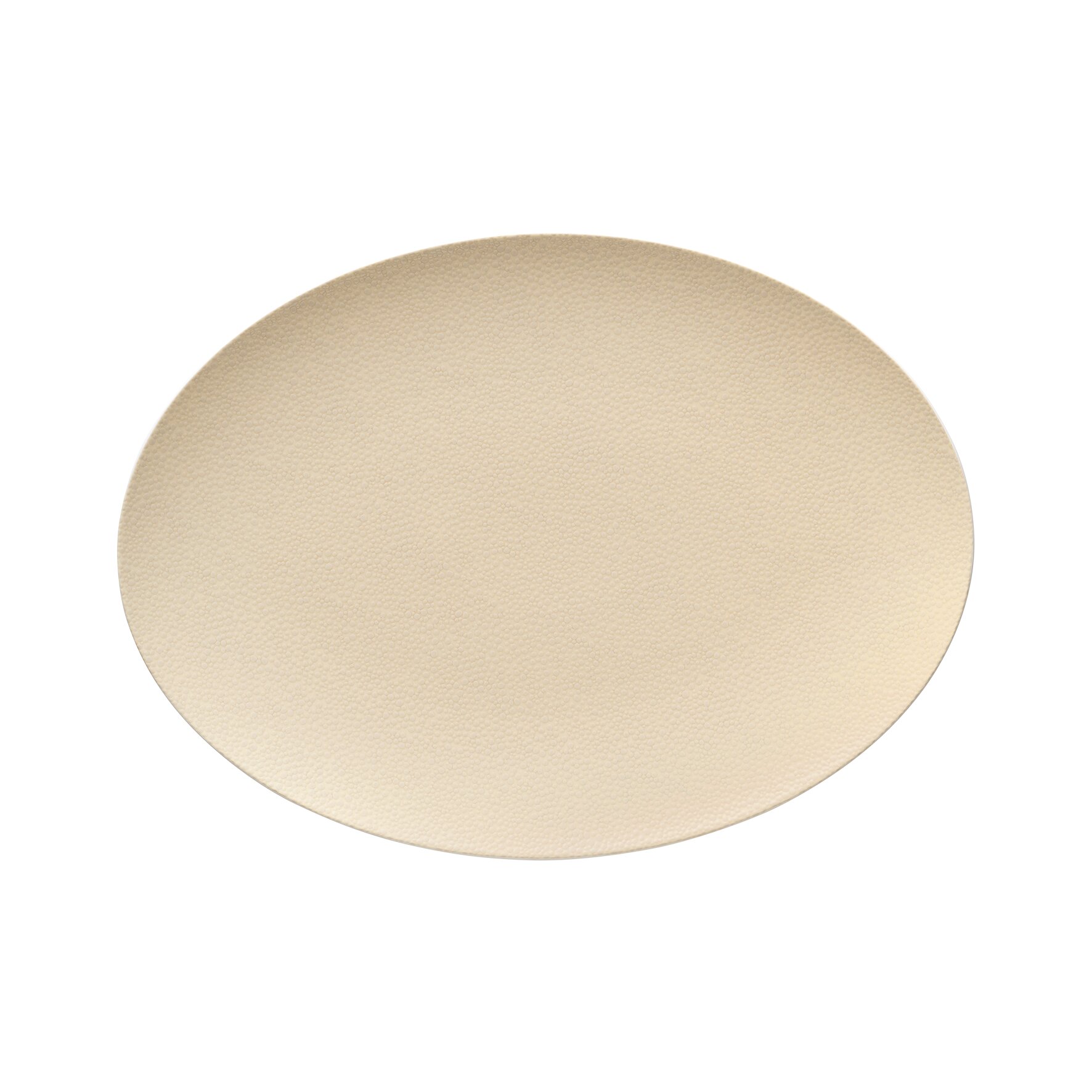 Coupplatte oval 330 x 240 mm champagne