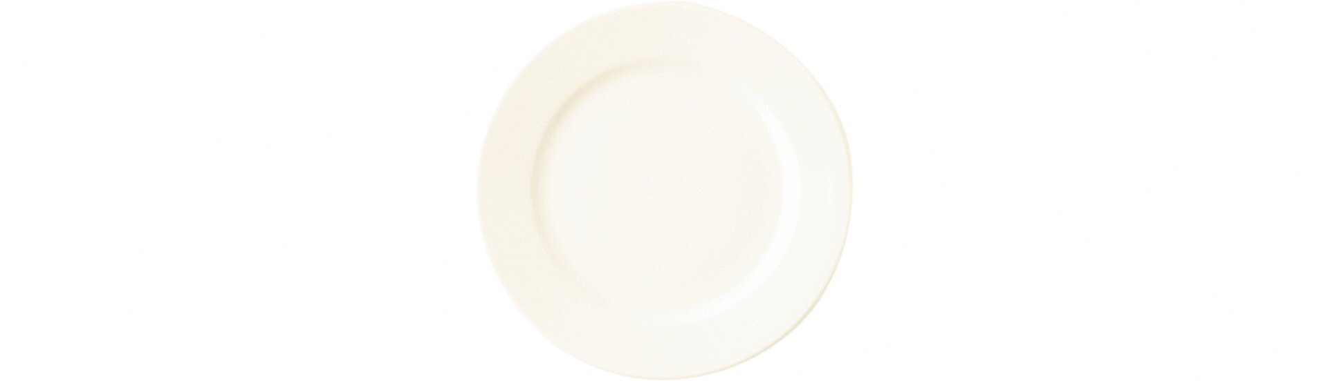 Teller flach 130 mm creme Banquet