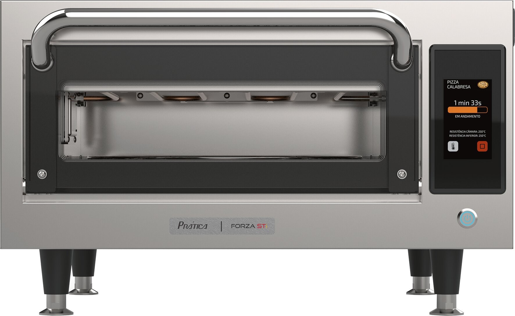 Highspeed-Pizzaofen silver