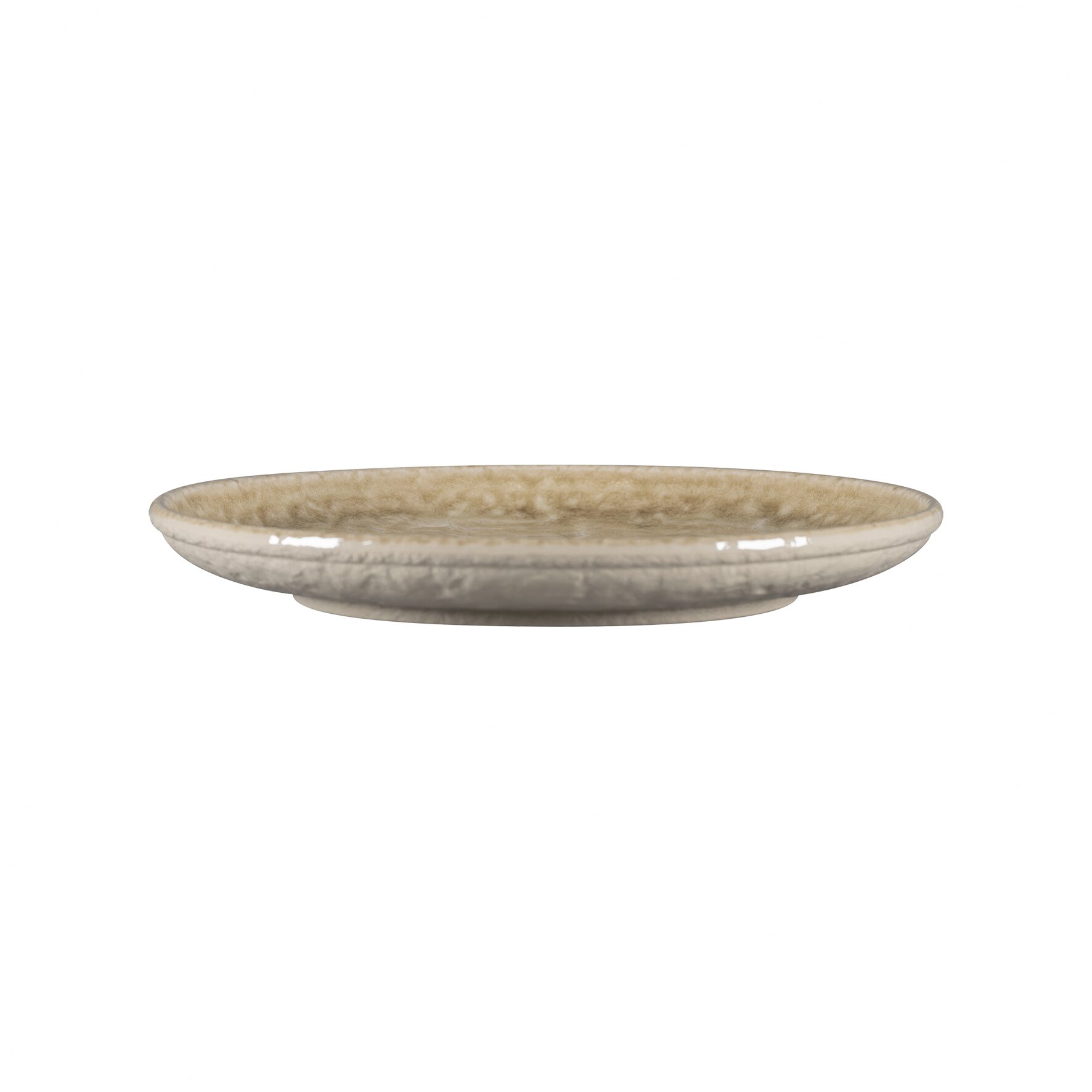 Coupteller flach rund 240 mm Vanilla beige Krush Vanilla Beige