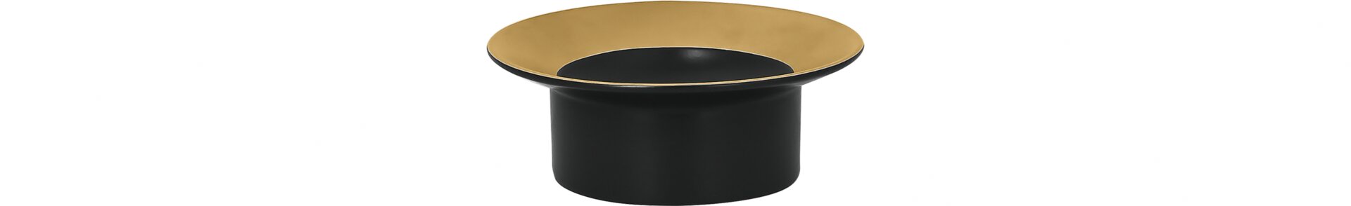 Ständer rund chill 125 mm schwarz-gold