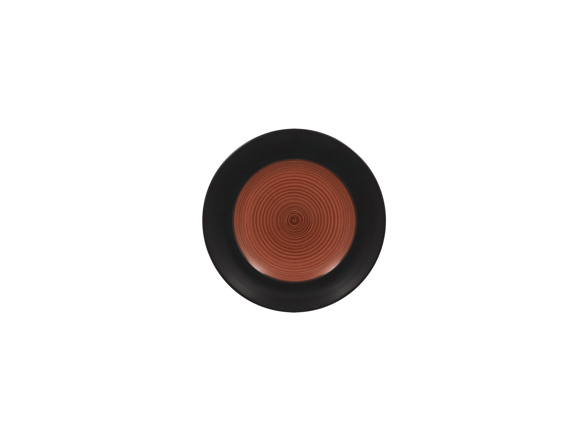 Teller flach rund 170 mm walnut