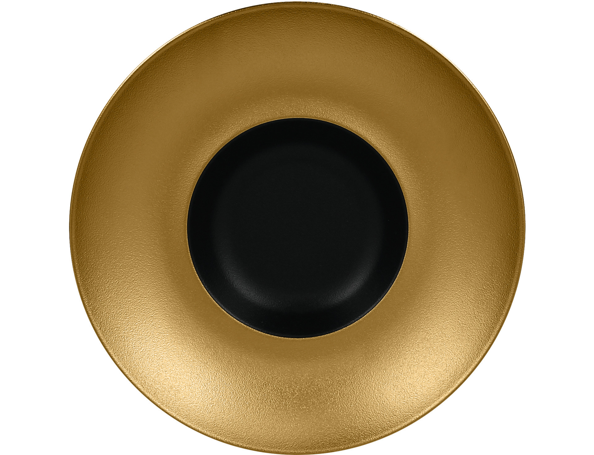 Gourmetteller tief 260 mm black-gold