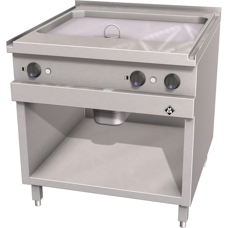 Elektro-Griddleplatte glatt / 2 Supra / Bratfläche 705 x 545 mm