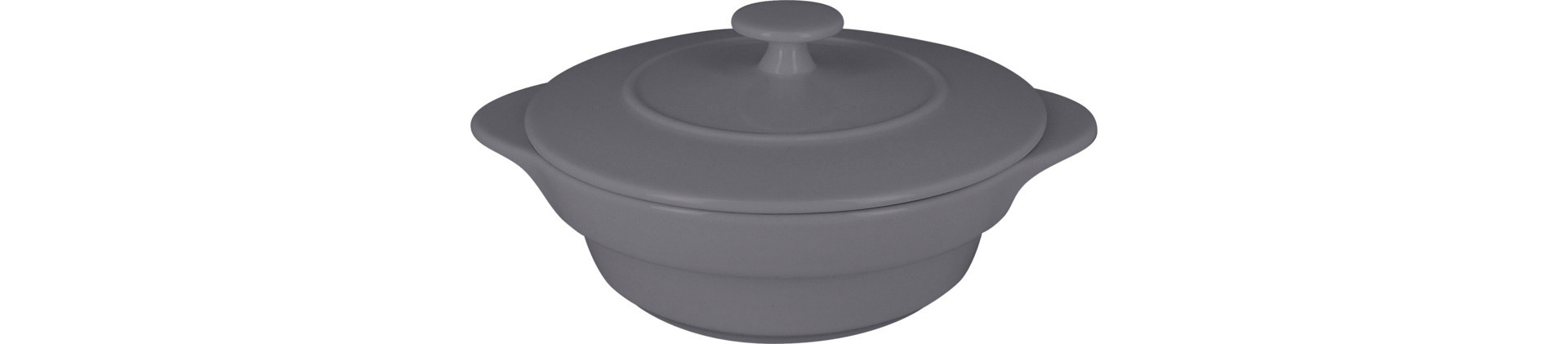 Cocotte rund mit Deckel 160 mm / 0,47 l stone