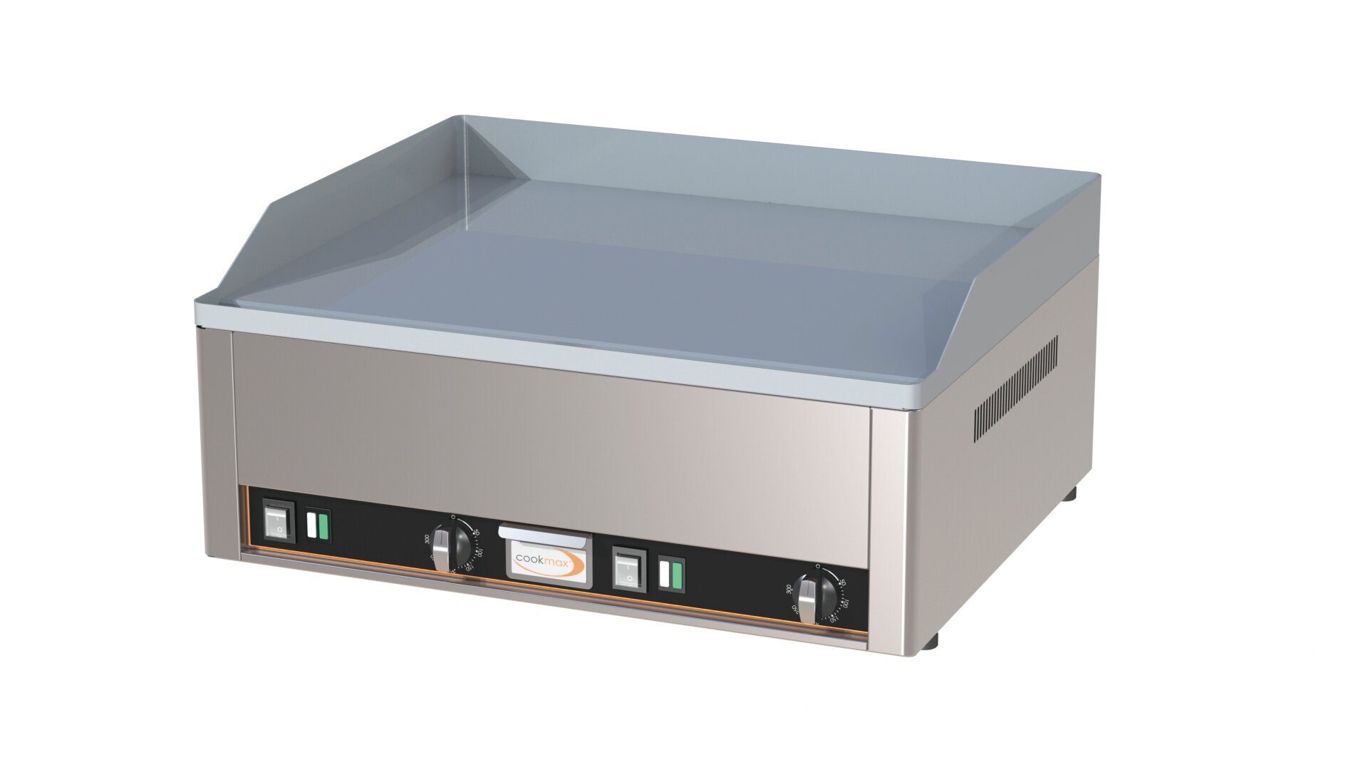 Elektro-Grillplatte glatt 2 Heizzonen 660 x 540 x 220 mm