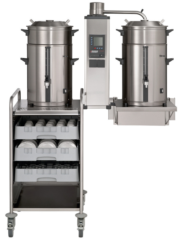 Filterkaffeemaschine 2 x 20,00 l Kaffee  4,60 l Heißwasser / mit Wasseranschluss