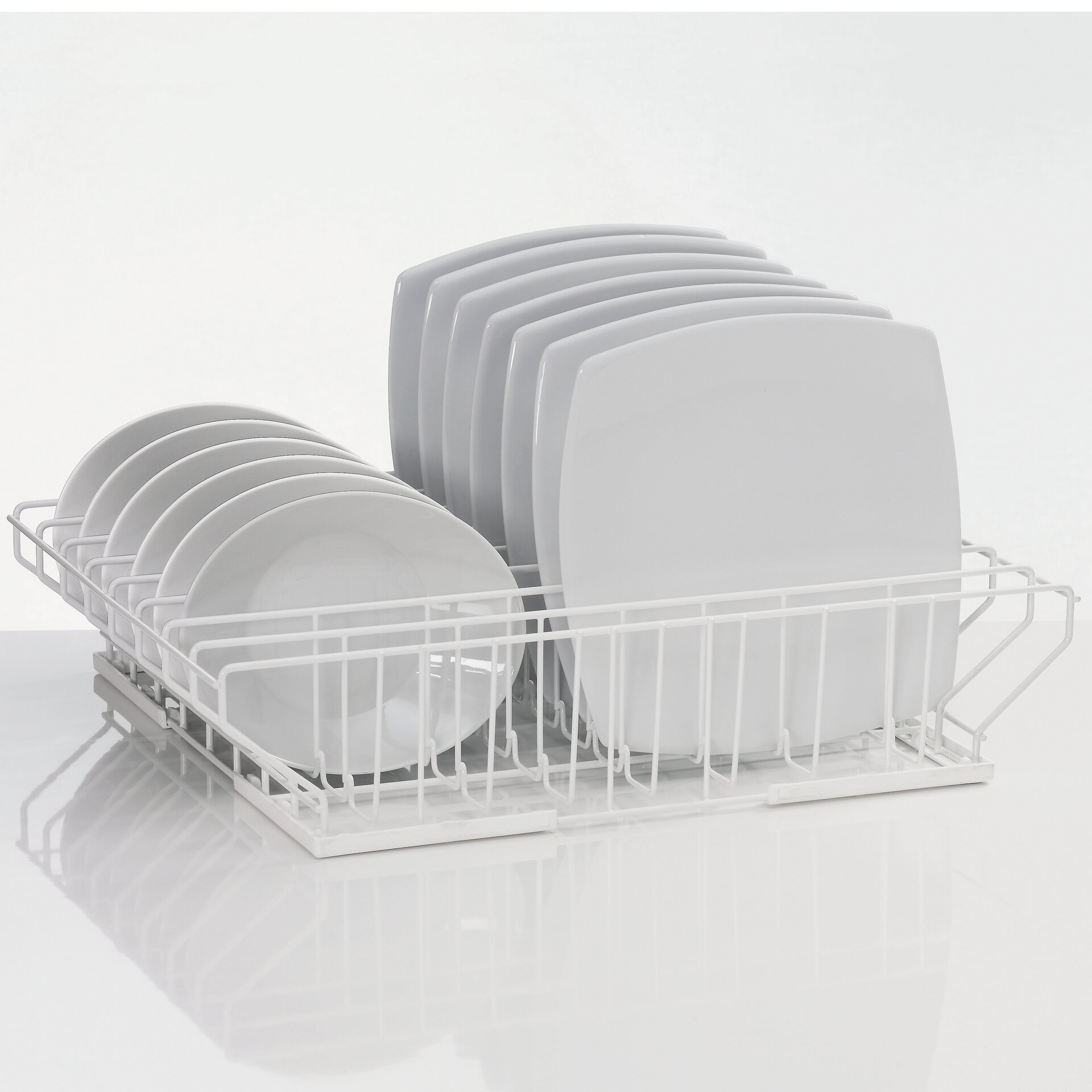 Tellerkorb Drahtgitter trapezförmig  Größe XL / 8 Reihen / 615 x 500 x 128 mm