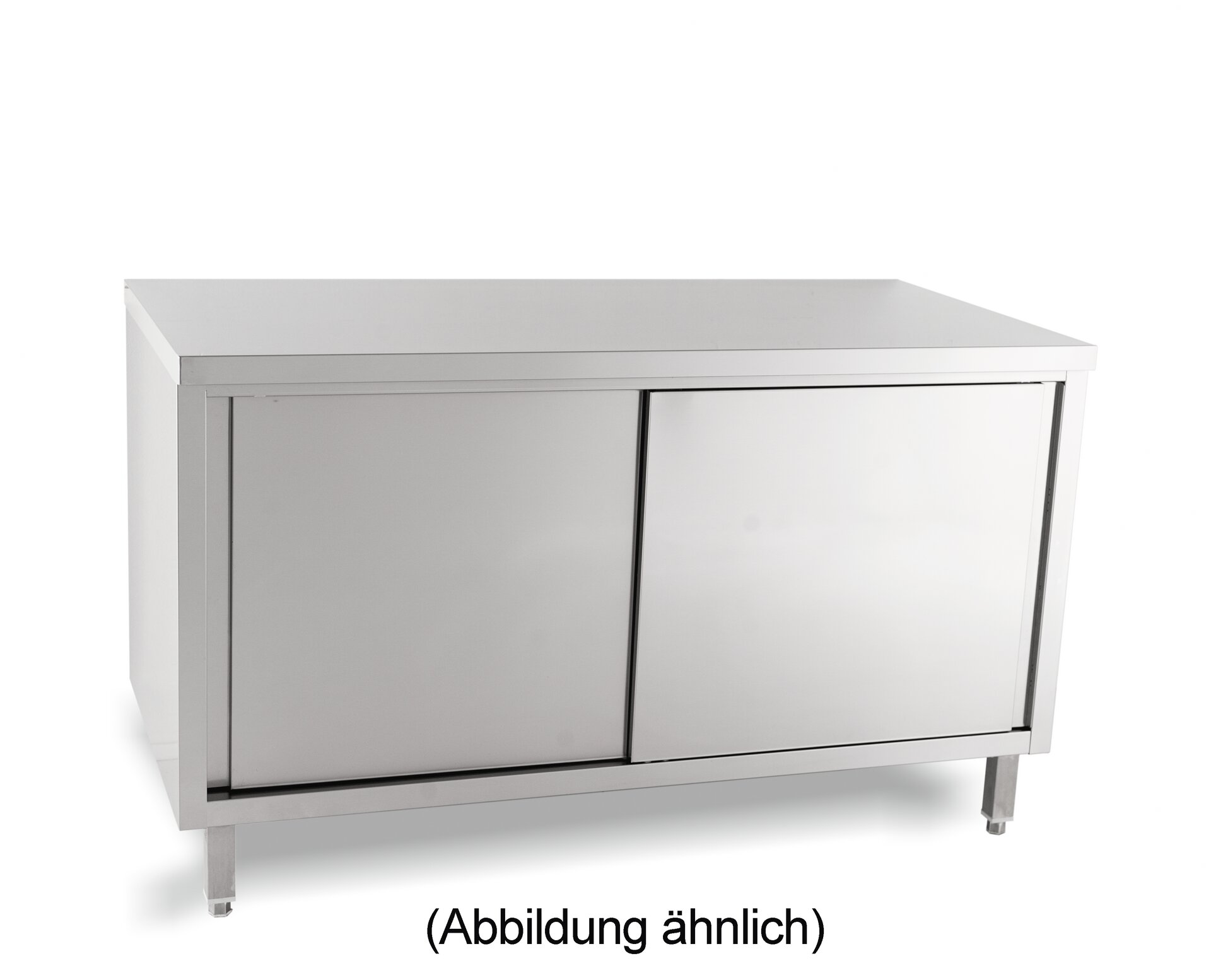 Arbeitsschrank mit Schiebetüren ohne Aufkantung 1600 x 700 x 850 mm