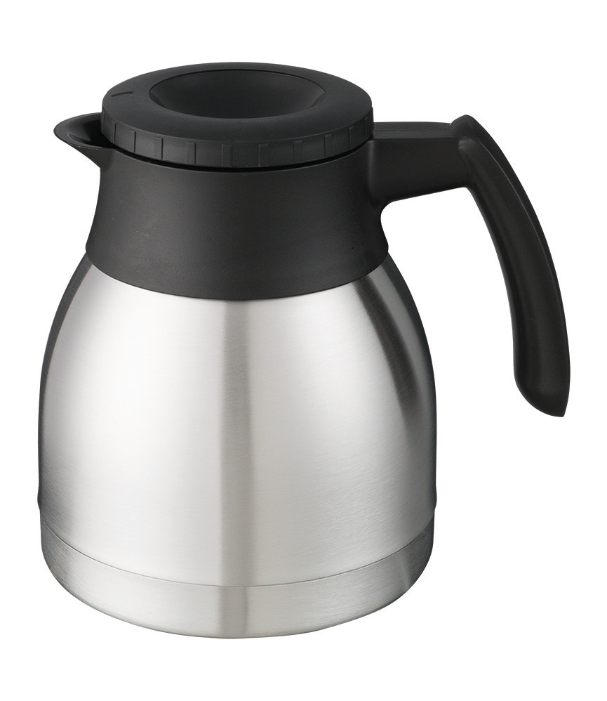 Isolierkanne 1,00 l mit Drehdeckel schwarz