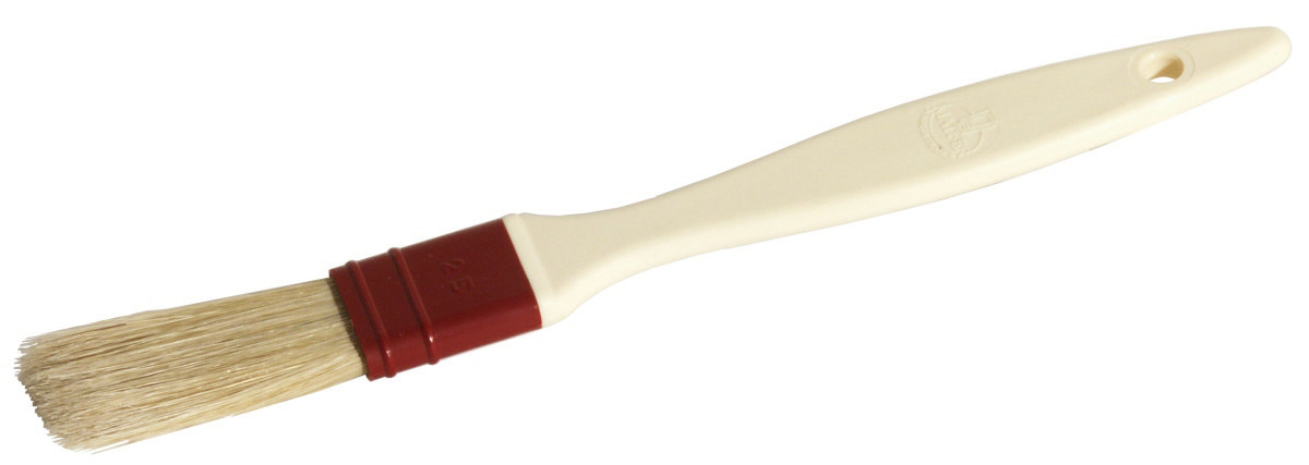 Fett- / Kuchenpinsel 220 mm mit verschweißtem Stiel cremefarben