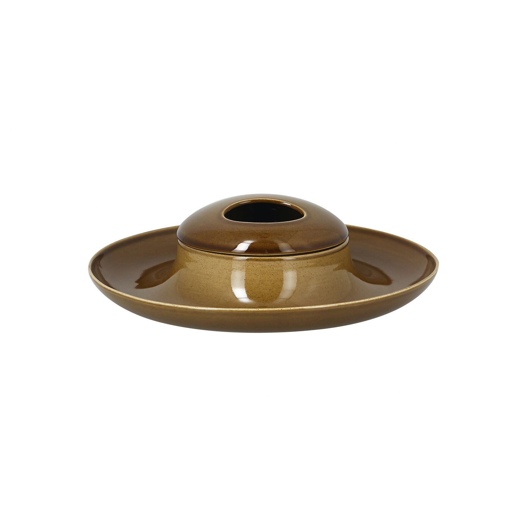 Deckel gewölbt ashore 145 mm caramel