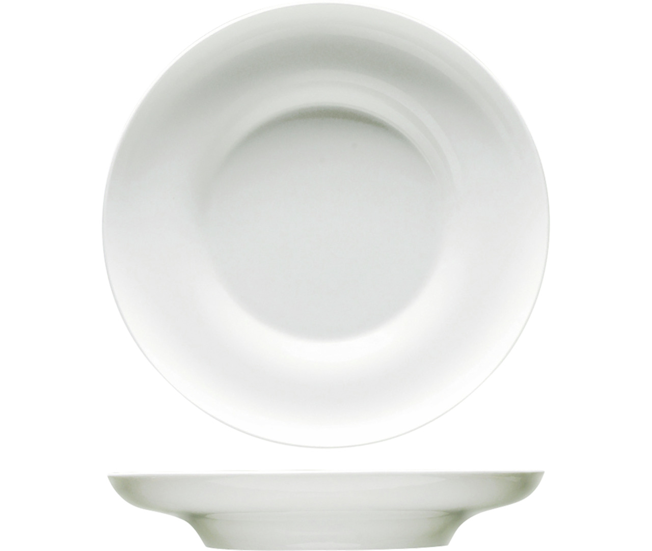 Teller tief geschwungene Fahne 275 mm / 0,68 l weiß Specials